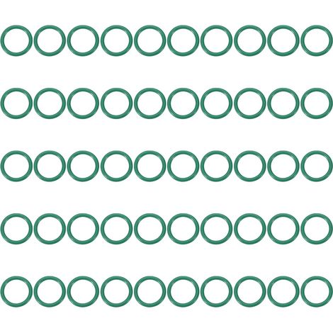 Joint Torique en Caoutchouc Fluoré 9x12x1.5mm ID x OD x Largeur, 50PCS Joint d'Étanchéité Bocaux Remplacement pour Réparation Plomberie Valves Tuyaux Robinet Voiture Gaz, Vert (1/5)