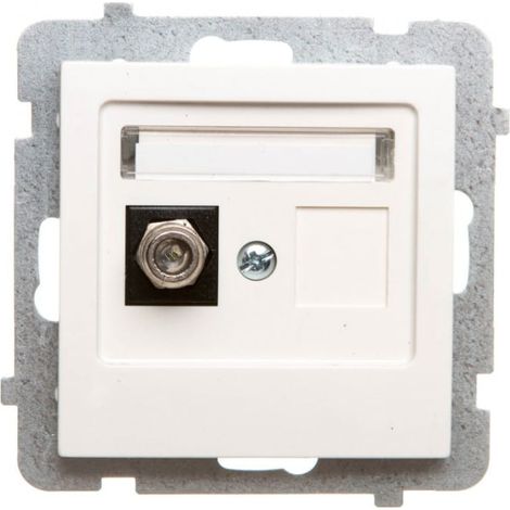 Presa per antenna singola tipo F ecru GPA-1GF/m/27