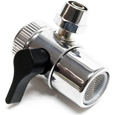 Robinet à deux voies Adaptateur de robinet Filtre à eau sur évier 6.5 mm