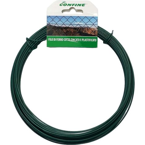 Filo Di Ferro Cotto Zincato E Plastificato Ø Filo Mm.2,00 Mt. 12