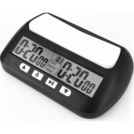 Horloge D'échecs Numérique Professionnelle avec Alarme Portable pour Maison et Tournois (1/5)