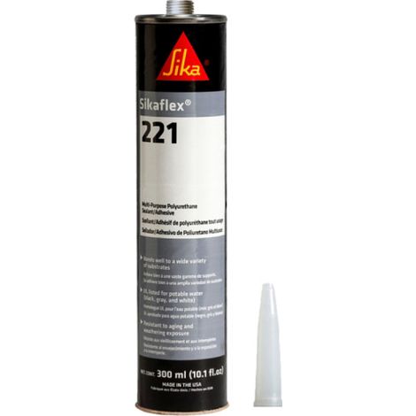 Cola de masilla multiusos SIKA Sikaflex 221 - Negro - 300ml (1/5)