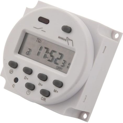 12V DC minuterie programmable Digitale LCD 16A ampère (1/5)
