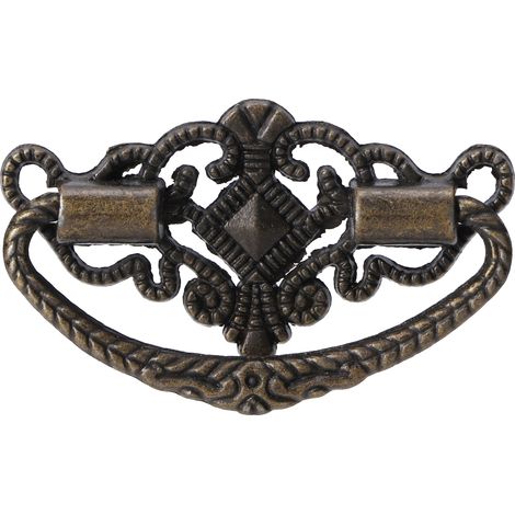 Lot de 15 poignées de tiroir de cuisine style antique, en alliage de zinc, pour petits meubles. (1/5)