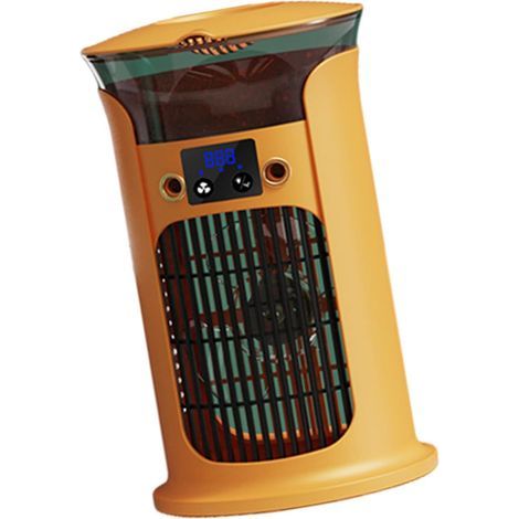 Ventilateur de bureau portable USB — Climatisation et refroidissement personnel — 3 vitesses et éclairage LED 7 couleurs — Idéal pour les petits espaces et les chambres d'étudiant (1/5)