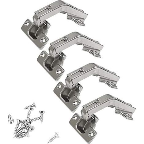 135 Degré Charnière de Porte Pliante d'Angle pour Placard Cuisine Armoire Meuble Porte à Angle Combiné Lot de 4 (1/5)