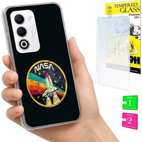Custodia per Oppo A5 5G, cover fotografica, cover posteriore + vetro 9H (1/5)