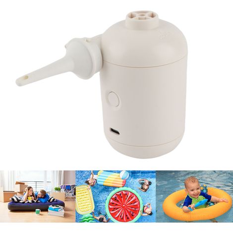 Pompe électrique portable mini Tiny Pump - Pompe de gonflage rapide avec 4 embouts pour sacs de rangement, bateaux gonflables et bouées de natation (1/5)