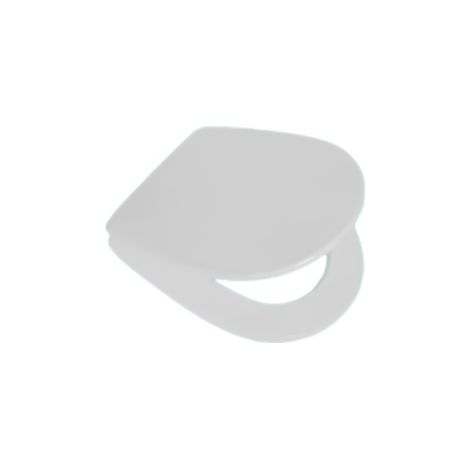 Sedile WC in MDF Bianco con Cerniere Regolabili in Metallo – Interasse 110–210 mm