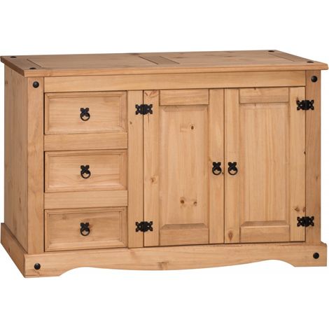 Corona 2 Door 3 Drawer Low Sideboard (1/5)