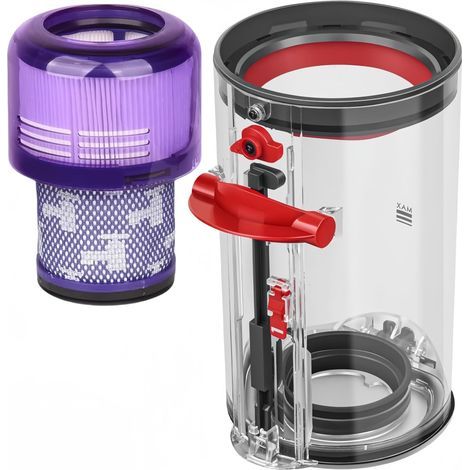 Bac à Poussière et Filtre de Rechange pour Dyson V11 V15 SV14 SV15 SV17 SV22 SV28, Collecteur Réservoir Poubelle Cuve Accessoires Pièces Détachées Aspirateur (1/5)