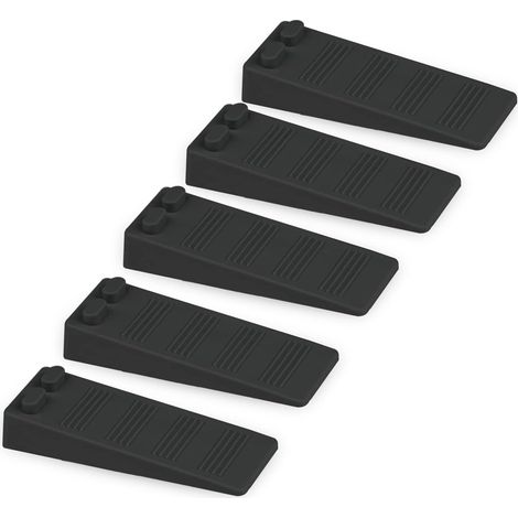 Cale Porte - Hauteur Réglable - Antidérapante - Pour Parquet Béton Tapis - Lot De 5