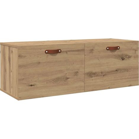 Armario de pared de diseño moderno práctico 100 x 36,5 x 35 cm fabricado en madera de roble reconstituida hecho a mano 020052498 (1/5)