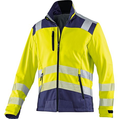 Kübler Jacke REFLECTIQ Softshell PSA 2 warngelb/dunkelblau Gr. XXL (1/2)