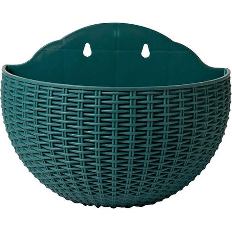 Filiyano-Pot de fleurs mural, pot de fleurs cadeau, pot de fleurs semi-circulaire pour balcon, décoration intérieure et extérieure, vase suspendu de (1/5)
