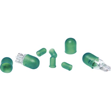 8 caches ampoules - T5 T10 - Vert (1/2)