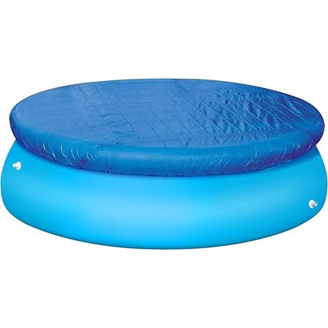 Bâche de piscine ronde de 1,8 m - Facile à installer - Résistante à la poussière - Pour piscines gonflables et piscines hors sol (183 cm) (1/5)