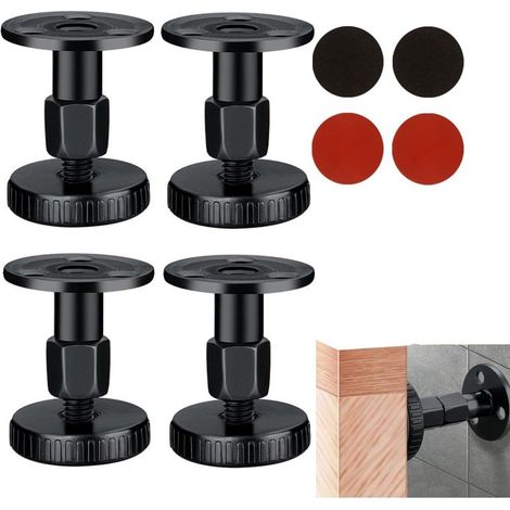 Verstellbare Möbelfüße (4-teilig), selbstklebende Möbelfüße, Kopfteilbefestigungen mit kratzfesten Pads für Tische, Schränke, Haushaltsgeräte, Cargo 45 4x4.7 (1/5)