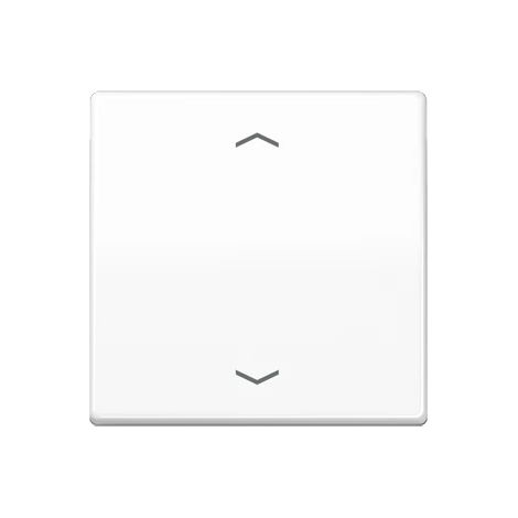 Jung Tasto basculante per pulsante KNX, F10, con simboli freccia, duroplastica, Serie AS, bianco alpino AS 101 P WW