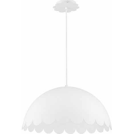 Lámpara colgante Flow de metal blanco D50 cm (1/4)