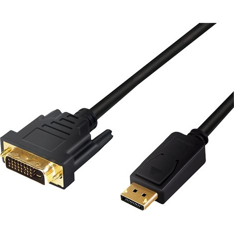 Cable DisplayPort a DVI de 3 m LogiLink - 1080p, Full HD, conectores chapados en oro (1/5)