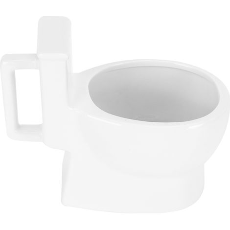 Lustiger Keramik-Kaffeebecher (301–400 ml), Toilettenbecher mit Henkel, personalisiertes Geschenk für Freunde (1/5)
