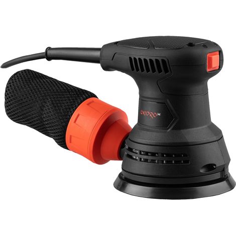 Ponceuse Excentrique Rotorbitale 290W 125mm, Vitesse Variable 7500-12000 TR/MIN, pour Bois, Métal, Plastique et Élimination de Peinture