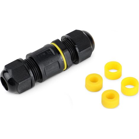 Kabelverbinder 2-fach 3-polig Easy Kabel 0.5-1.5mm²  IP68 wasserdicht 16A 450V (1/3)