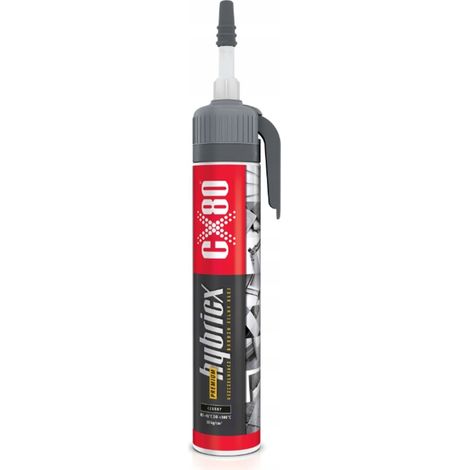 Pegamento híbrido CX80 hybricx premium resistente, color negro. (1/4)