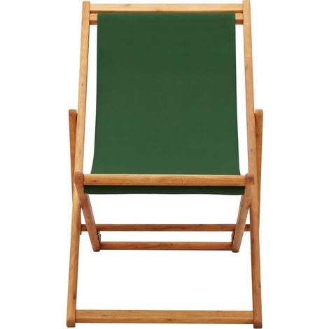 Maison Exclusive - Strandstuhl Klappbar Eukalyptusholz und Stoff