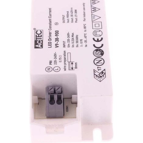 Led Driver CC Corrente Costante 900mA 30V-42VDC Per Alimentare Led Max 38W