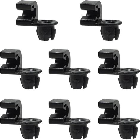 10 Stück Motorhaubenstangen-Befestigungsclips OEM 792843, kompatibel mit Citroën C2, C3, C4, Berlingo, Peugeot 208 (2008), 301, 308, Ersatz-Motorhaubenstangen-Befestigungsclip