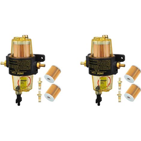 Adecuado para el conjunto de filtro de combustible UF-10K de 6 piezas, incluido el separador de agua y combustible, para Mercury. (1/4)