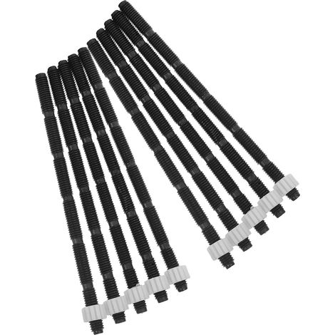 Tige de Bouton Poussoir Wc en Plastique Noir, Lot de 10 Pièces (1/5)