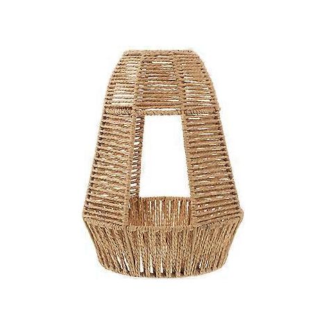 Abat-jour tissé de style japonais pour lampe de restaurant ou plafonnier. (1/2)