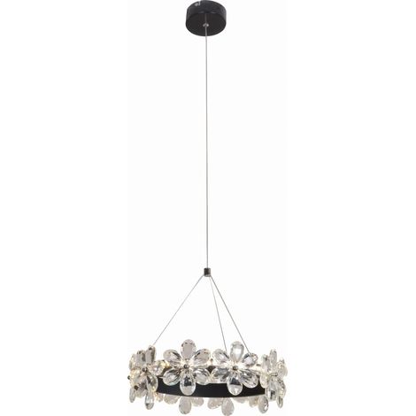 Lampada a sospensione LED Candellux Arvin Ø30 nero