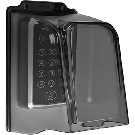 Funda impermeable para timbre de plástico, cubierta antirreflejos para timbre, accesorios para sistemas de control de acceso y vigilancia (gris) (1/5)