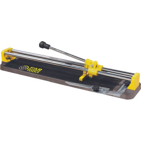Fartools – Coupe carrelage manuel 650mm – Capacité de coupe 16mm – Molette carbure 22x6x2mm – Guidage coulisseaux à billes pour coupe précise