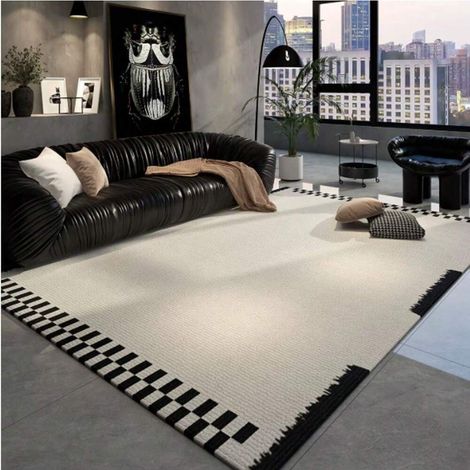 Moquette tapis épais 200 x 250 cm, antidérapant antibactérien, surface douce et chaude, pour salon, chambre et tatami (1/5)