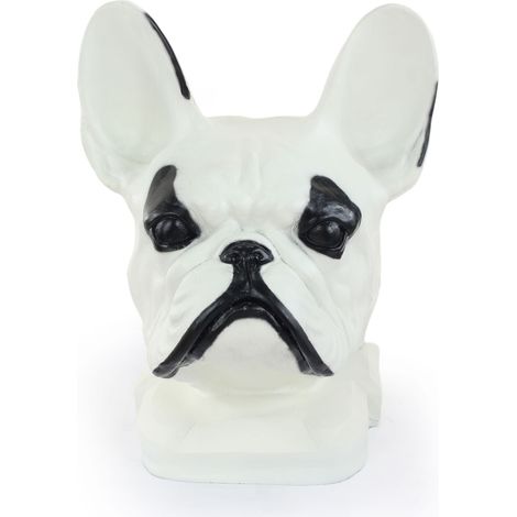 Bouledogue français I - urne funéraire pour chien, buste de chien, grande tête de chien pour le jardin par Art-Dog (1/5)