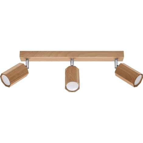 ZEKE 3 oak ceiling lamp (1/5)