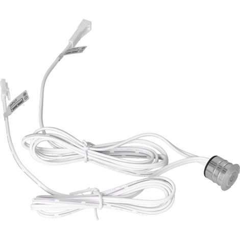 Interrupteur Tactile, Facile à connecter Interrupteur Tactile à lumière intégrée à Large Tension 5-24VDC pour éclairage de Garde-Robe pour Bande Lumineuse à LED pour Chambre à Coucher pour.