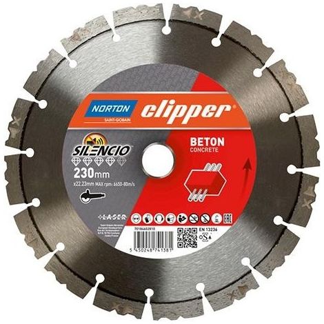 Clipper Diamante Lama Pro Beton Silencio 350 Millimetri