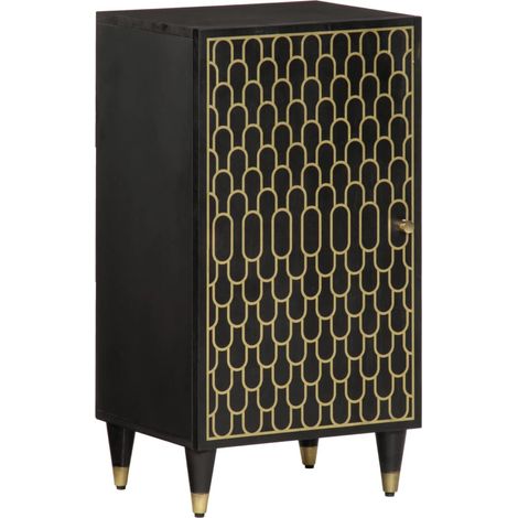 Beistellschrank 40x33x75 cm Massivholz Mango