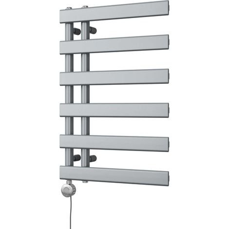 Agar - Silver Electric Towel Rail H748mm x W500mm 300w Thermostatic (1/3)
