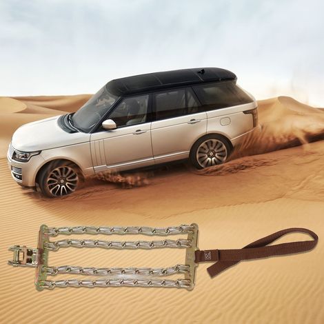 Chaînes à neige universelles à quatre chaînes réglables d'urgence pour pneus épais (6 pièces) à vendre, adaptées aux voitures, SUV, camionnettes (surpoids) avec des largeurs de pneus comprises entre 1 (1/5)