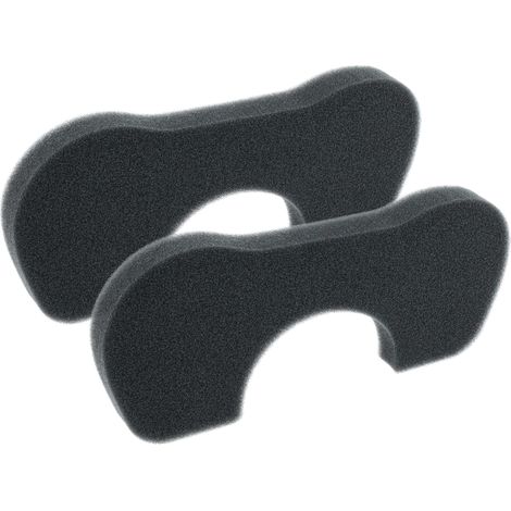vhbw 2x Staubsaugerfilter Ersatz für Bosch 12013242 Filter für Staubsauger - Schaumstofffilter Schwarz