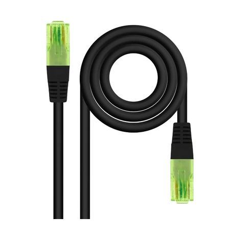 CABLE RED CAT.6 UTP AWG26 CCA, NEGRO, 7 M