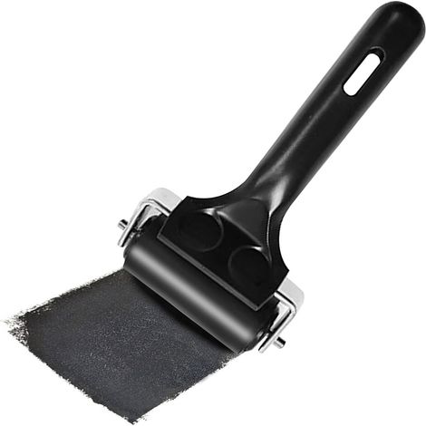 Rouleau de gravure de 6 cm, rouleau en caoutchouc inoxydable, rouleau pour peinture latex et encre d'impression (1/5)