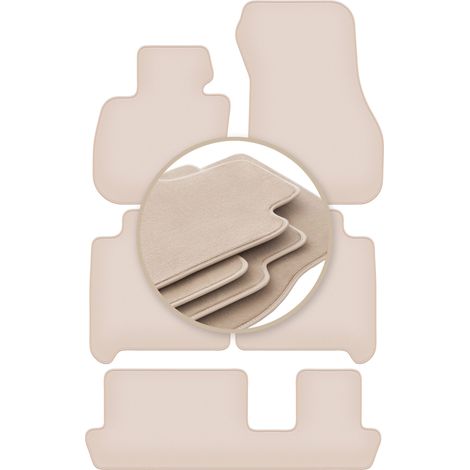 Tapis de sol beiges PREMIUM pour : BMW Série 2 F46 7 places 2015-2022 (1/5)